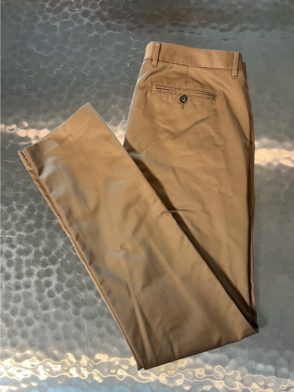Bonobos Slim Fit Chinos Tan Khaki Pants Size 34x36 100% Cotton